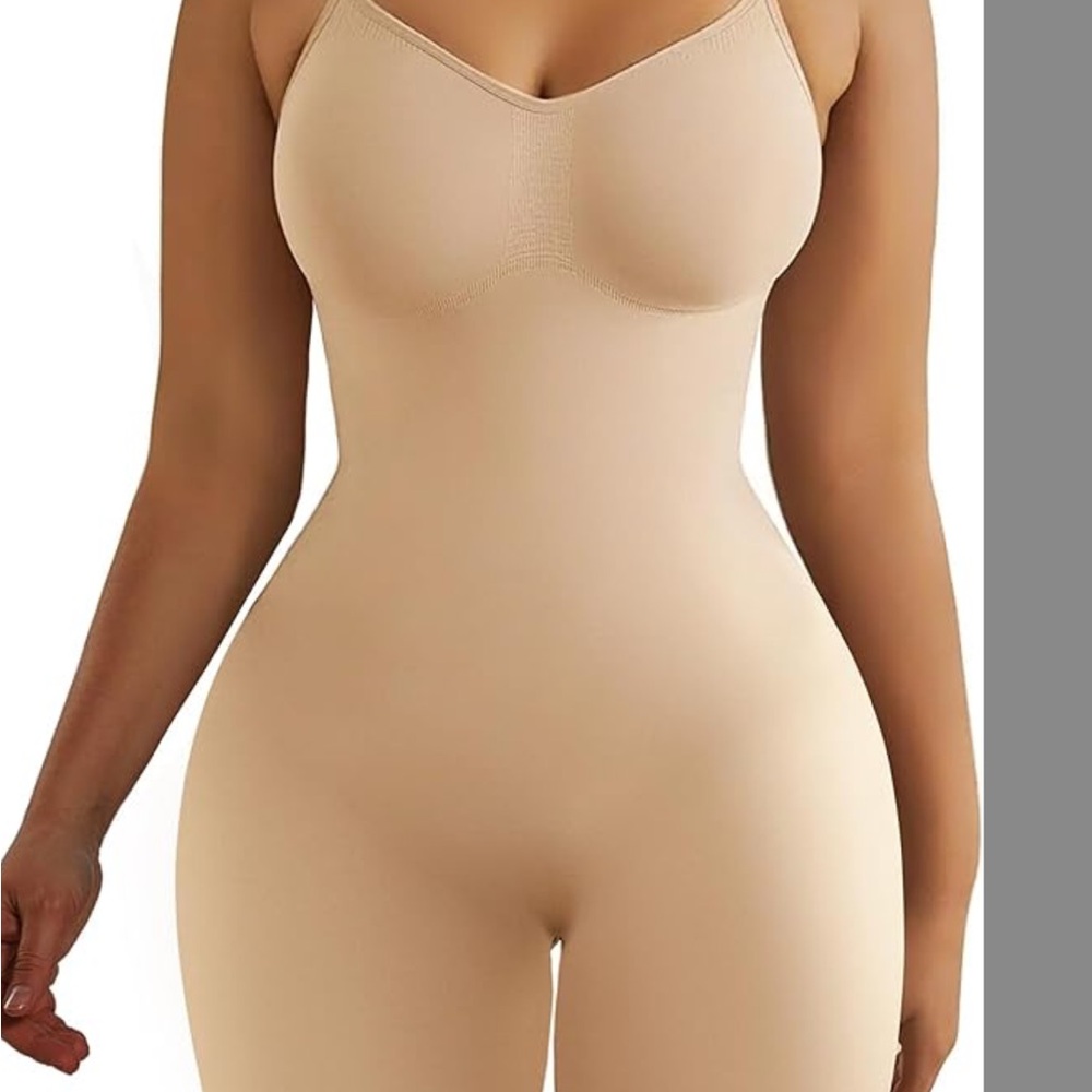 Women's Seamless Tan Shapewear Bodysuit NEW XL